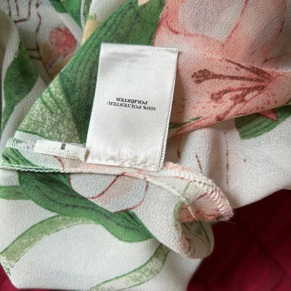 Ann Taylor Green and White Floral Skirt - Picture 5 of 5